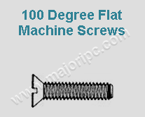 100 Degree Flat Machine Screws