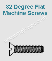 82 Degree Flat Machine Screws