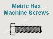 Metric Hex Machine Screws