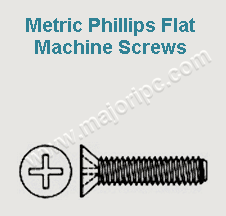 Metric Phillips Flat Machine Screws