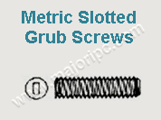 Metric Slotted Grub Screws
