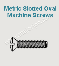 Metric Slotted Oval Machine Screws