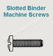 Slotted Binder Machine Screws